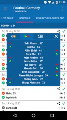 Football Germany android App screenshot 3