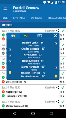 Football Germany android App screenshot 5